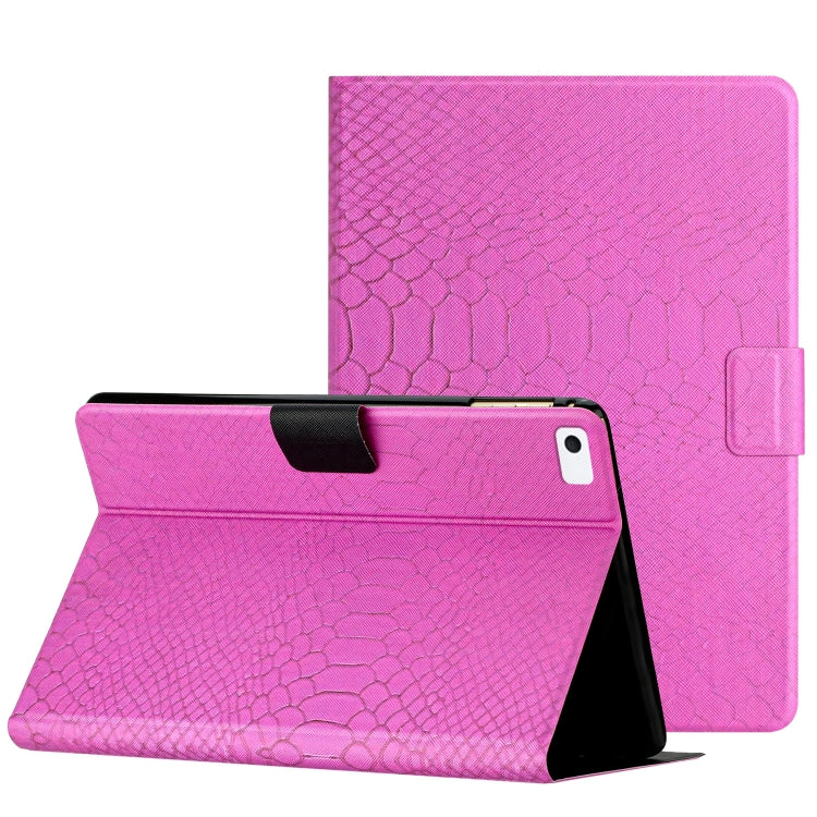 Solid Color Crocodile Texture Leather Smart Tablet Case, For iPad mini 2024 / mini 6, For iPad mini 5/4/3/2/1, For Huawei MediaPad M5 lite 10.1, For Lenovo Tab M10