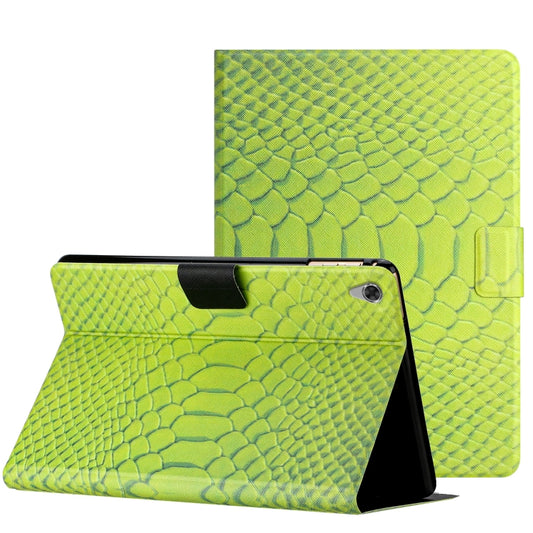 Solid Color Crocodile Texture Leather Smart Tablet Case, For Lenovo Tab M10 HD 2nd Gen, For Lenovo Tab M10 3rd Gen, For Lenovo Tab M10 Plus, For Lenovo Tab M10 Plus 10.6 3rd Gen 2022