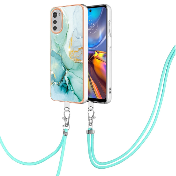 Electroplating Marble Dual-side IMD Phone Case with Lanyard, For OnePlus 10T 5G / Ace Pro, For Motorola Moto E22, For Motorola Moto E32 4G / E32s, For OPPO A17, For Sony Xperia 1 IV