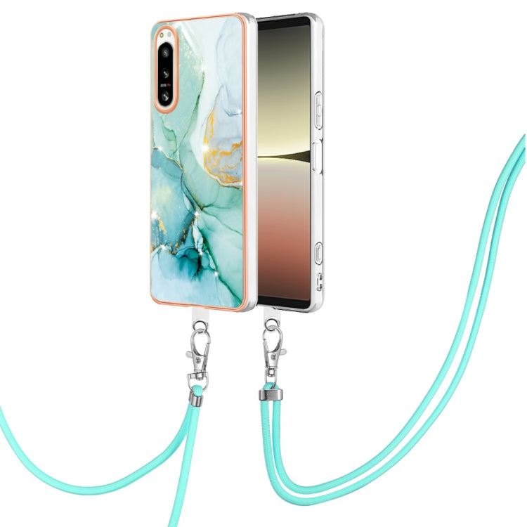 Electroplating Marble Dual-side IMD Phone Case with Lanyard, For Sony Xperia 5 IV, For Sony Xperia 10 IV, For Xiaomi Redmi A1, For Xiaomi Redmi Note 11T Pro / Note 11T Pro+, For Xiaomi Poco M4 Pro 4G