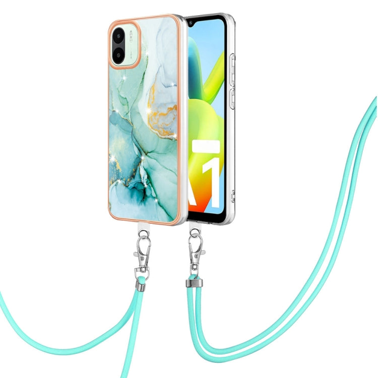 Electroplating Marble Dual-side IMD Phone Case with Lanyard, For Sony Xperia 5 IV, For Sony Xperia 10 IV, For Xiaomi Redmi A1, For Xiaomi Redmi Note 11T Pro / Note 11T Pro+, For Xiaomi Poco M4 Pro 4G