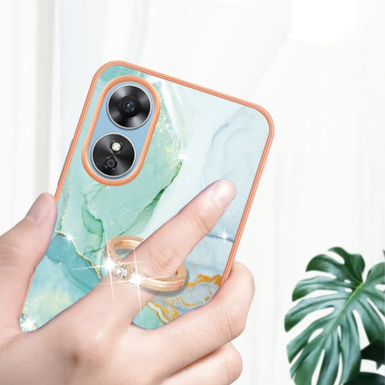 Electroplating Marble IMD Phone Case with Ring Holder, For OnePlus 10T 5G / Ace Pro, For Motorola Moto E22, For Motorola Moto E32 4G / E32s, For OPPO A17, For Sony Xperia 1 IV