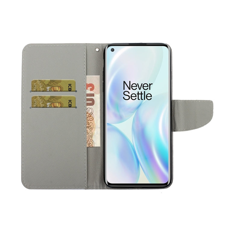 Colored Drawing Horizontal Flip Leather Case with Holder & Card Slot & Wallet