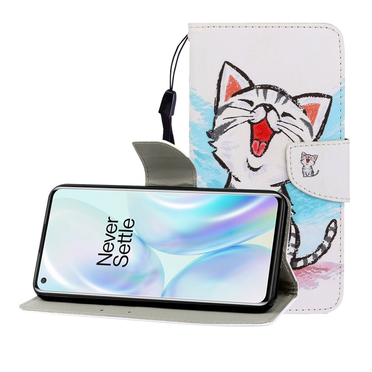 Colored Drawing Horizontal Flip Leather Case with Holder & Card Slot & Wallet