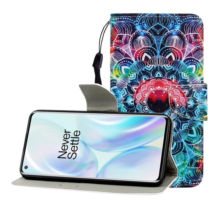 Colored Drawing Horizontal Flip Leather Case with Holder & Card Slot & Wallet