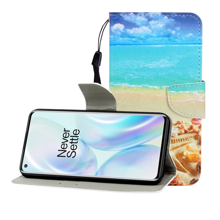 Colored Drawing Horizontal Flip Leather Case with Holder & Card Slot & Wallet