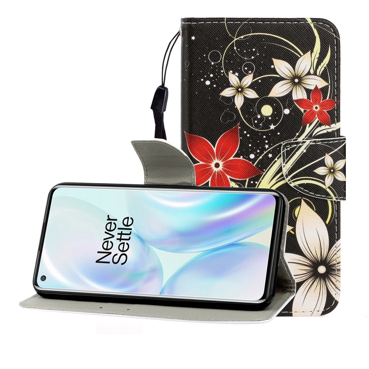 Colored Drawing Horizontal Flip Leather Case with Holder & Card Slot & Wallet