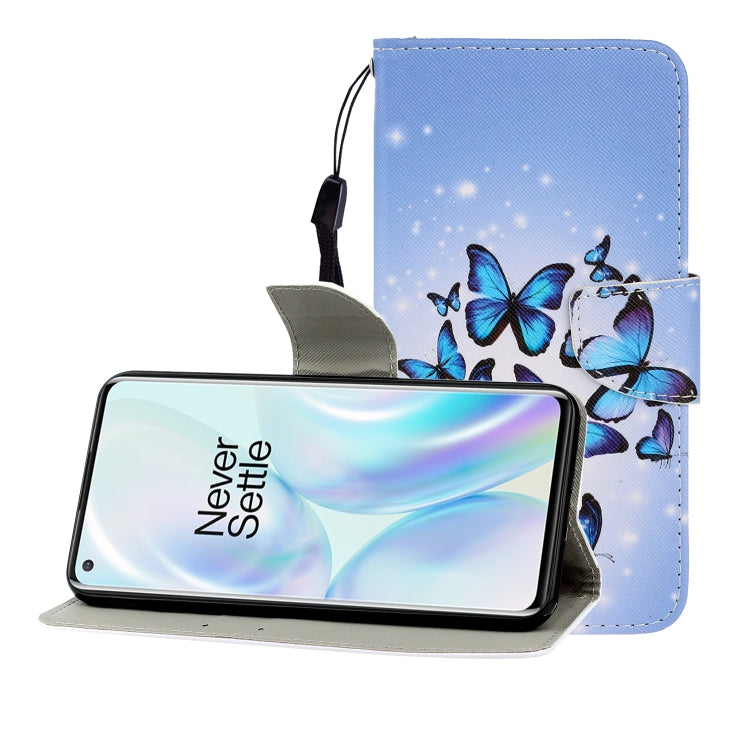 Colored Drawing Horizontal Flip Leather Case with Holder & Card Slot & Wallet