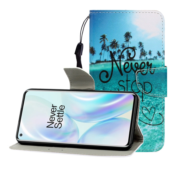 Colored Drawing Horizontal Flip Leather Case with Holder & Card Slot & Wallet