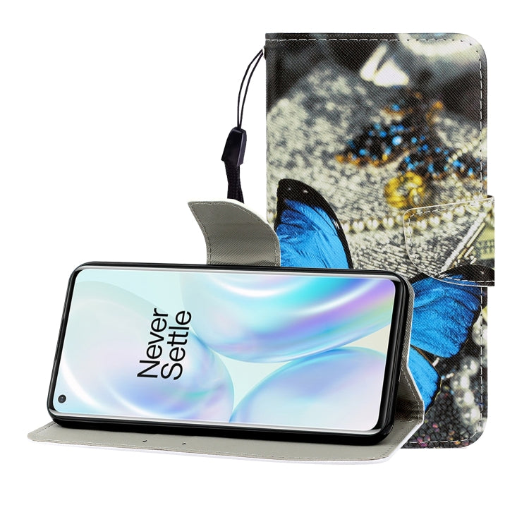 Colored Drawing Horizontal Flip Leather Case with Holder & Card Slot & Wallet