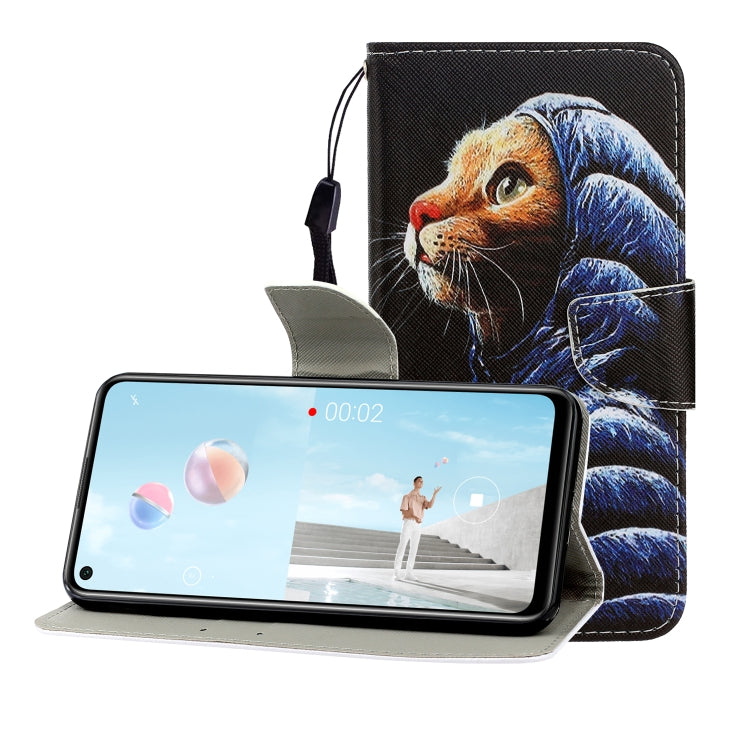Colored Drawing Horizontal Flip Leather Case with Holder & Card Slot & Wallet