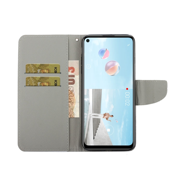 Colored Drawing Horizontal Flip Leather Case with Holder & Card Slot & Wallet