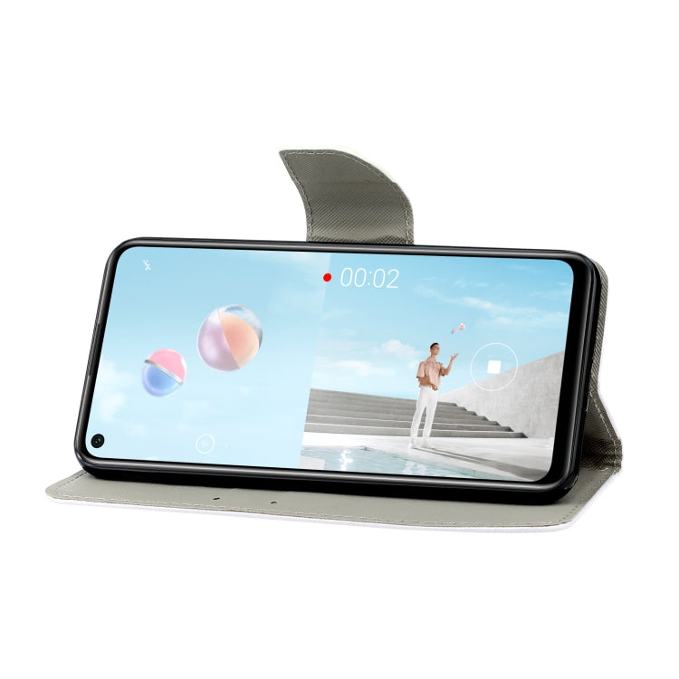 Colored Drawing Horizontal Flip Leather Case with Holder & Card Slot & Wallet