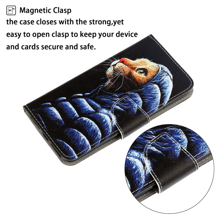Colored Drawing Horizontal Flip Leather Case with Holder & Card Slot & Wallet