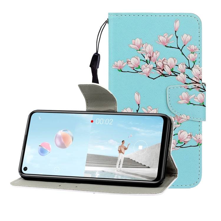 Colored Drawing Horizontal Flip Leather Case with Holder & Card Slot & Wallet, For Huawei Nova 7 SE