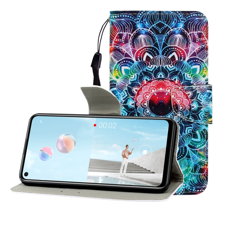 Colored Drawing Horizontal Flip Leather Case with Holder & Card Slot & Wallet