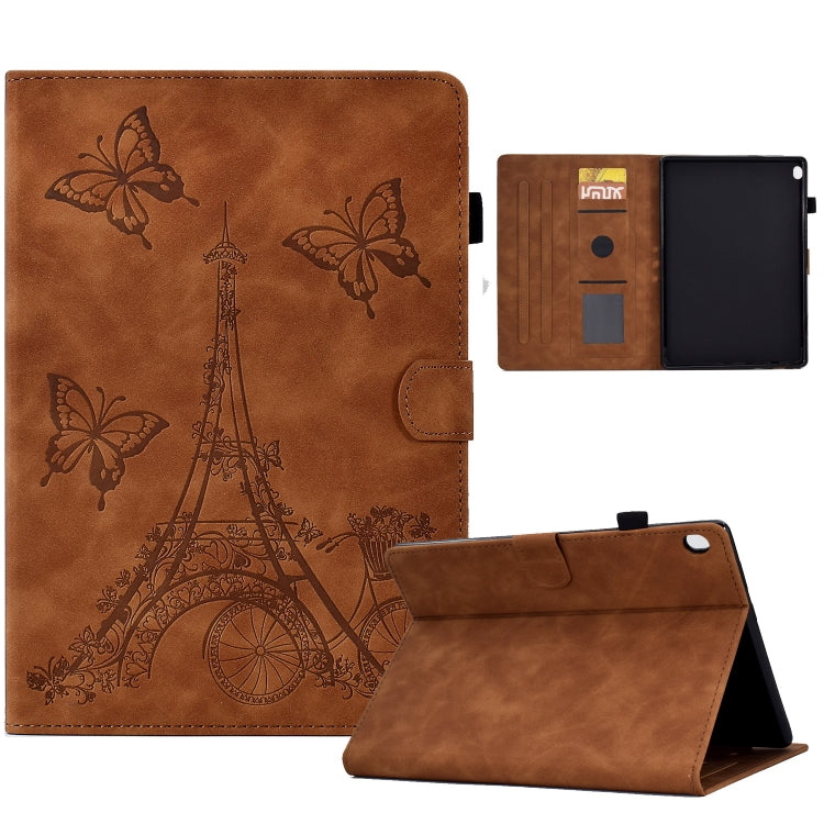 Tower Embossed Leather Smart Tablet Case, For Samsung Galaxy Tab A 10.1 2016 T580, For Lenovo M10, For Lenovo Tab M10 Gen 2, For Lenovo M10 Plus, For Lenovo Tab M10 Plus 3rd Gen