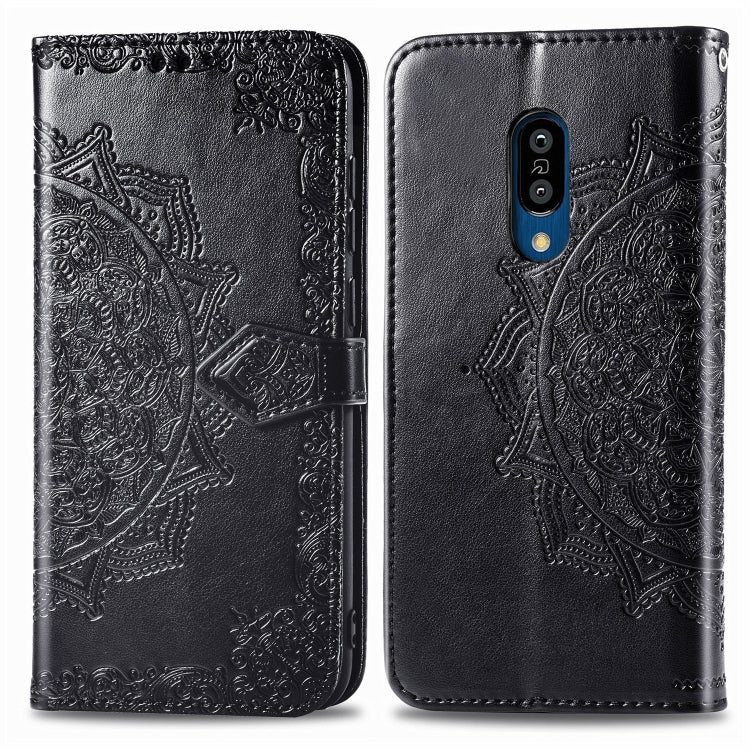 Embossed Mandala Pattern PC + TPU Horizontal Flip Leather Case with Holder & Card Slots, For Sony Xperia 1 II, For Sharp Aquos R5G, For Sharp Zero 2, For Xiaomi Mi 10 Pro 5G, For Xiaomi Mi 10 5G