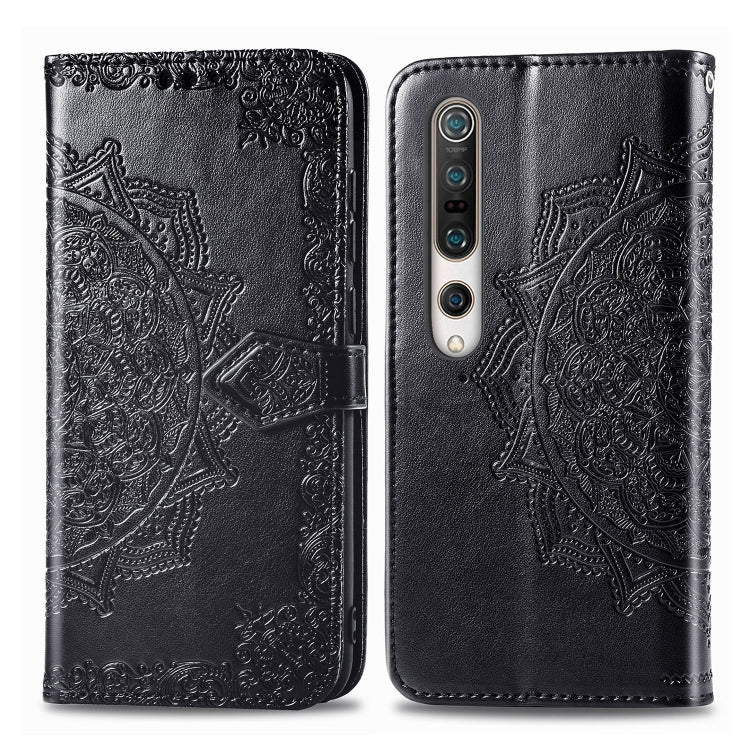 Embossed Mandala Pattern PC + TPU Horizontal Flip Leather Case with Holder & Card Slots, For Sony Xperia 1 II, For Sharp Aquos R5G, For Sharp Zero 2, For Xiaomi Mi 10 Pro 5G, For Xiaomi Mi 10 5G