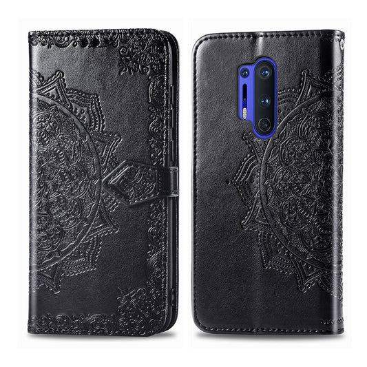 Embossed Mandala Pattern PC + TPU Horizontal Flip Leather Case with Holder & Card Slots, For OnePlus 8 Pro