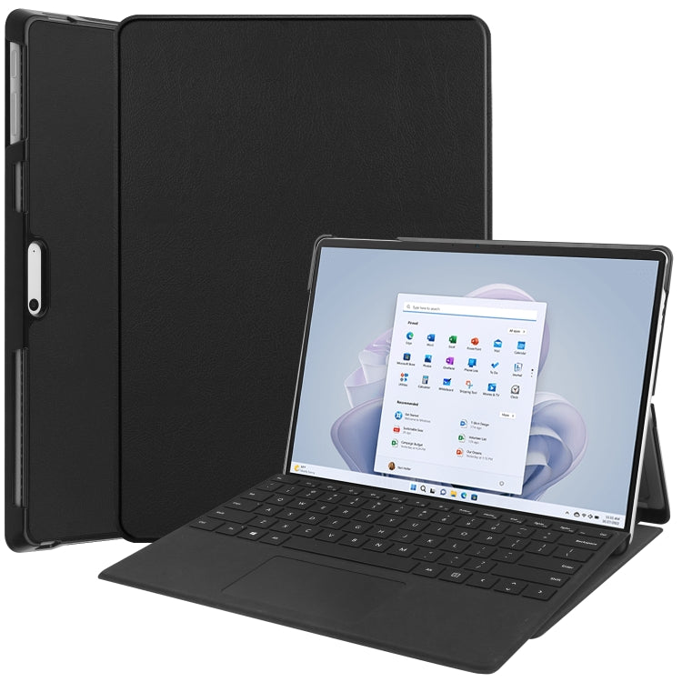 Custer Pure Color Holder Leather Tablet Case, For Microsoft Surface Pro 9