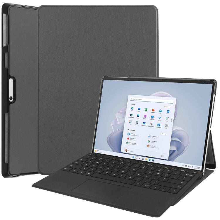 Custer Pure Color Holder Leather Tablet Case, For Microsoft Surface Pro 9