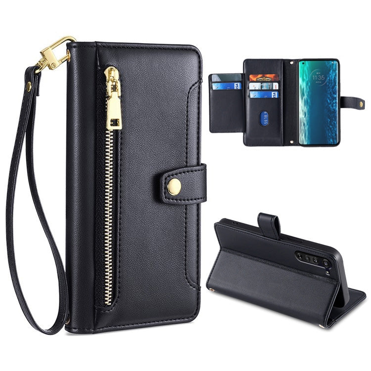 Sheep Texture Cross-body Zipper Wallet Leather Phone Case, For LG K52, For LG Velvet, For Motorola Edge, For Motorola Moto G72 4G, For Motorola Edge X30