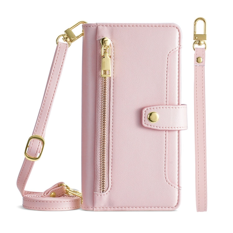 Sheep Texture Cross-body Zipper Wallet Leather Phone Case, For Huawei Nova 10 SE, For CUBOT P30, For CUBOT Note 20, For Meizu Note 9, For Nokia C21 Plus