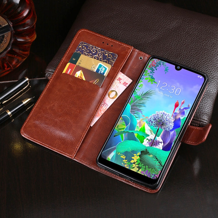 idewei Crazy Horse Texture Horizontal Flip Leather Case with Holder & Card Slots & Wallet, For LG Q60, For LG Stylo 5, For LG V40 ThinQ, For LG V50 ThinQ 5G