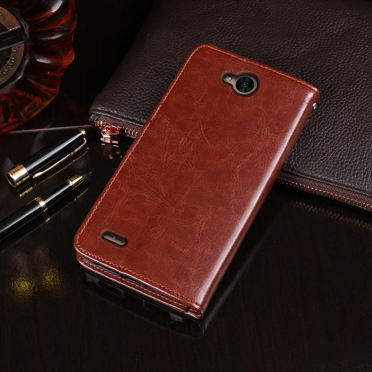 idewei Crazy Horse Texture Horizontal Flip Leather Case with Holder & Card Slots & Wallet, For LG X power2, For LG X power3