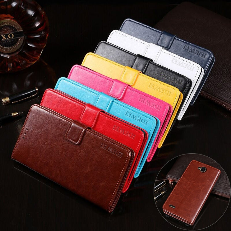 idewei Crazy Horse Texture Horizontal Flip Leather Case with Holder & Card Slots & Wallet, For LG X power2, For LG X power3