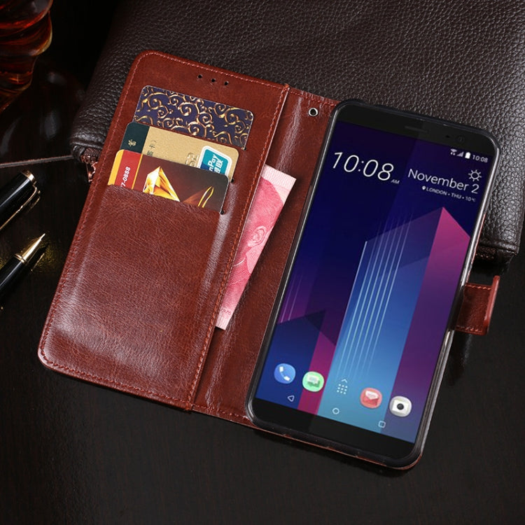 idewei Crazy Horse Texture Horizontal Flip Leather Case with Holder & Card Slots & Wallet, For HTC U11+, For HTC U12+