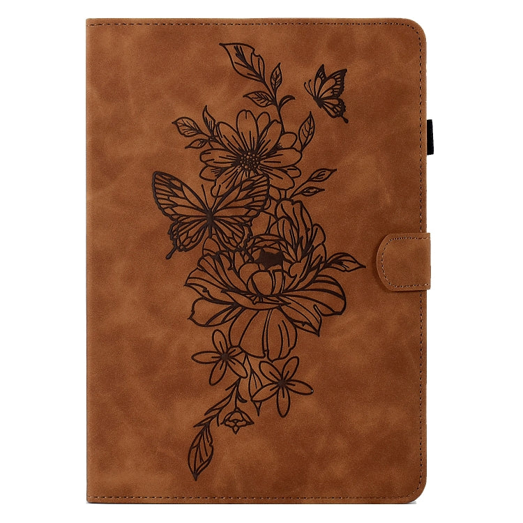 Peony Butterfly Embossed Leather Smart Tablet Case, For iPad 10.2 2020/2019 / Air 10.5 2019, For iPad 10th Gen 10.9 2022, For iPad Air / Air 2 / 9.7 2017 / 9.7 2018, For iPad mini 2024 / mini 6, For iPad mini 5 / 4 / 3 / 2 / 1