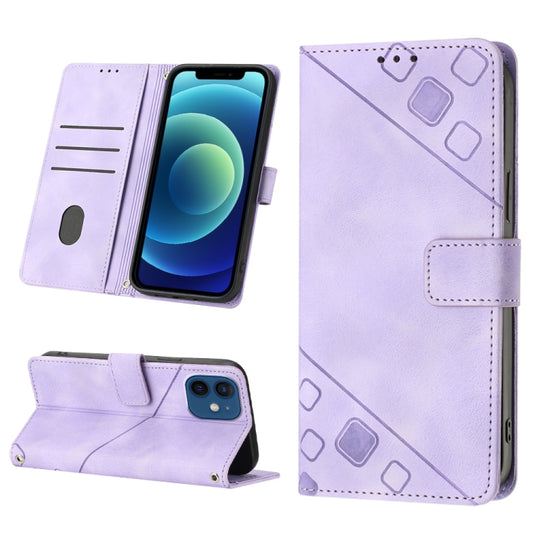 Skin-feel Embossed Leather Phone Case