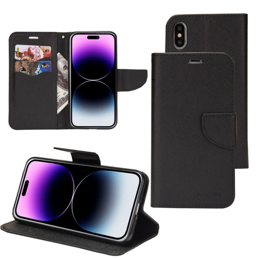 Mercury Contrast Color Splicing Leather Phone Case, For iPhone 13, For iPhone 13 Pro