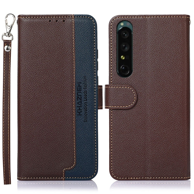 KHAZNEH Litchi Texture Leather RFID Phone Case, For OnePlus Ace 2 5G / 11R 5G, For Sony Xperia 1 V, For Sony Xperia 10 V, For Xiaomi Redmi 12C / Redmi 11A