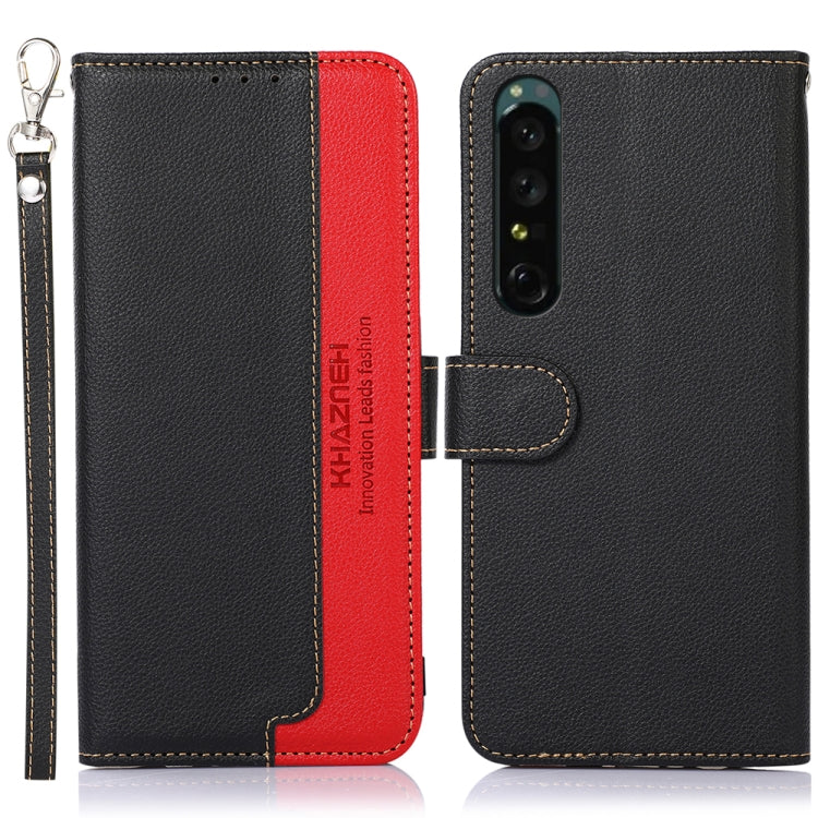 KHAZNEH Litchi Texture Leather RFID Phone Case, For OnePlus Ace 2 5G / 11R 5G, For Sony Xperia 1 V, For Sony Xperia 10 V, For Xiaomi Redmi 12C / Redmi 11A