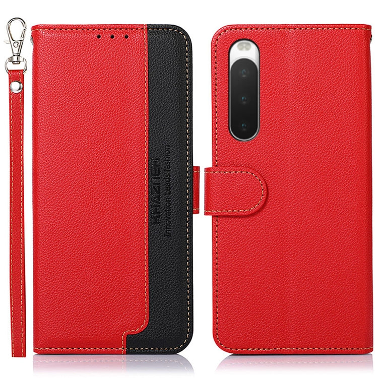 KHAZNEH Litchi Texture Leather RFID Phone Case, For OnePlus Ace 2 5G / 11R 5G, For Sony Xperia 1 V, For Sony Xperia 10 V, For Xiaomi Redmi 12C / Redmi 11A