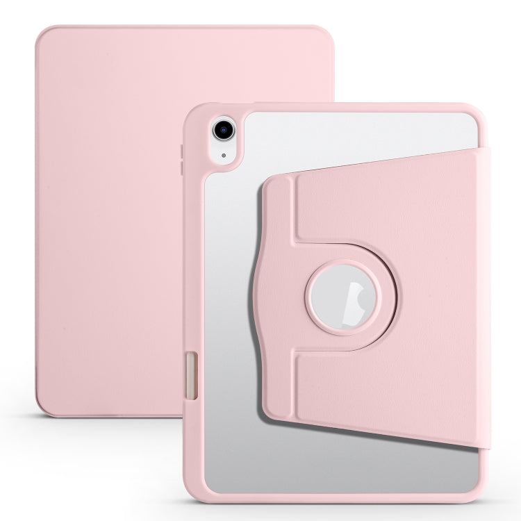 Acrylic 360 Degree Rotation Holder Tablet Leather Case, For iPad 10th Gen 10.9 2022, For iPad 10.2 2022 / 2021 / 2020 / 2019