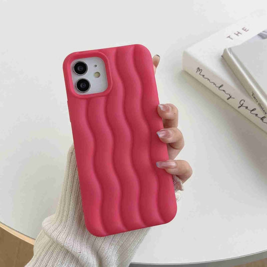 Skin Feel 3D Water Wave Texture Phone Case, For iPhone 11