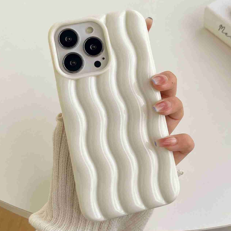 Varnishing 3D Water Wave Texture Phone Case, For iPhone 13 Pro Max, For iPhone 13 Pro, For iPhone 13, For iPhone 12 Pro Max
