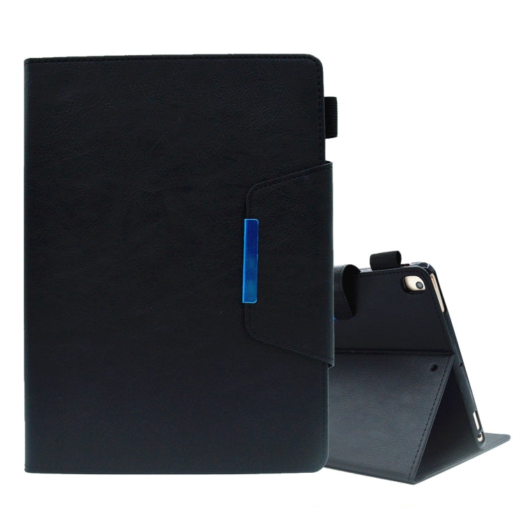 Suede Cross Texture Magnetic Clasp Leather Tablet Case