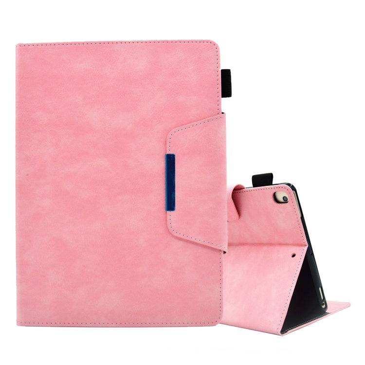Suede Cross Texture Magnetic Clasp Leather Tablet Case