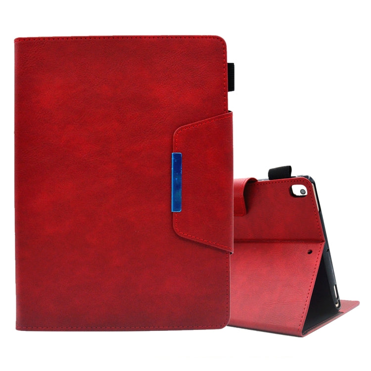 Suede Cross Texture Magnetic Clasp Leather Tablet Case