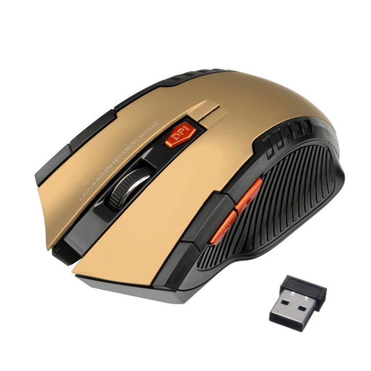 6-keys 2.4G 1600DPI Three-speed Adjustable Wireless Office Mouse, A882 Black, A882 Red, A882 Gold, A882 Blue, A882 Silver Grey