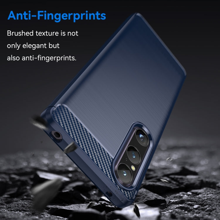 Brushed Texture Carbon Fiber TPU Phone Case, For Sony Xperia 1 V