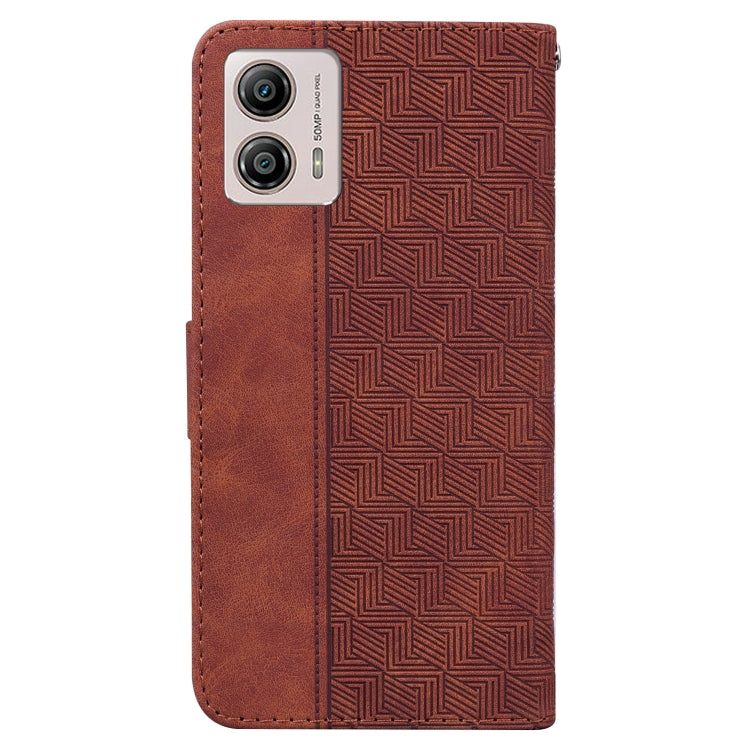 Geometric Embossed Leather Phone Case, For Motorola Moto G13 / G23 / G53, For Motorola Moto  G73, For OnePlus 11, For OPPO Reno8 T  4G, For OPPO Reno8 T  5G / A1 Pro 5G