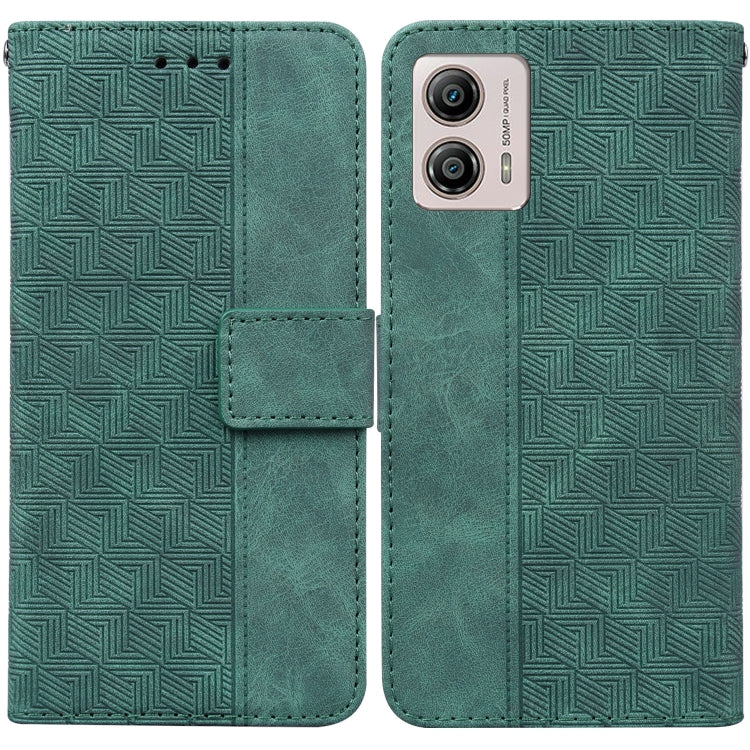 Geometric Embossed Leather Phone Case