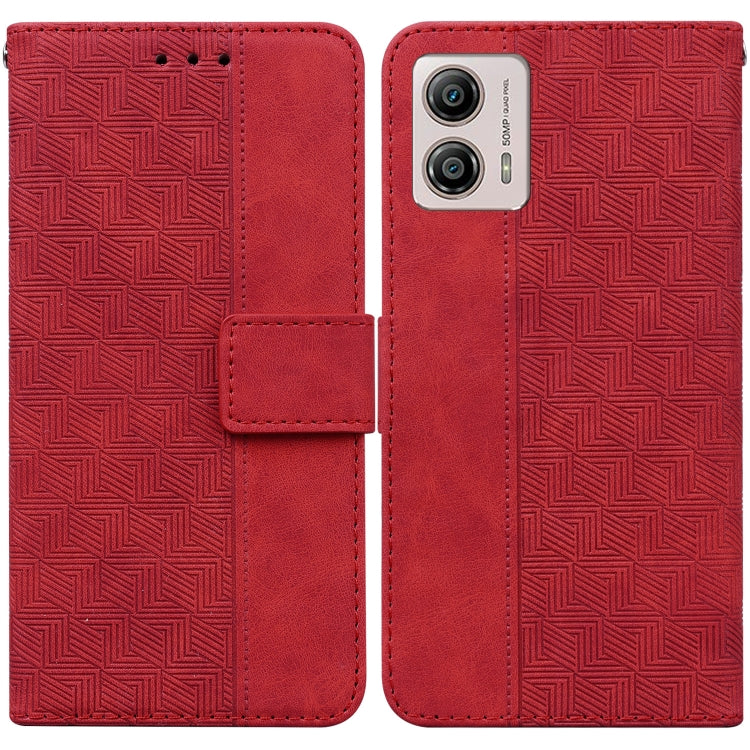 Geometric Embossed Leather Phone Case