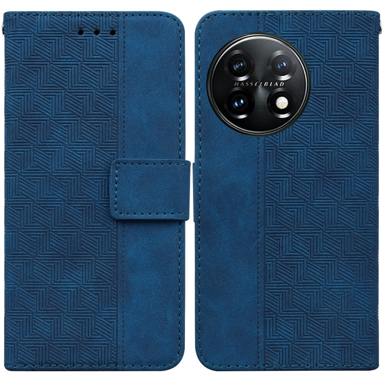 Geometric Embossed Leather Phone Case, For Motorola Moto G13 / G23 / G53, For Motorola Moto  G73, For OnePlus 11, For OPPO Reno8 T  4G, For OPPO Reno8 T  5G / A1 Pro 5G